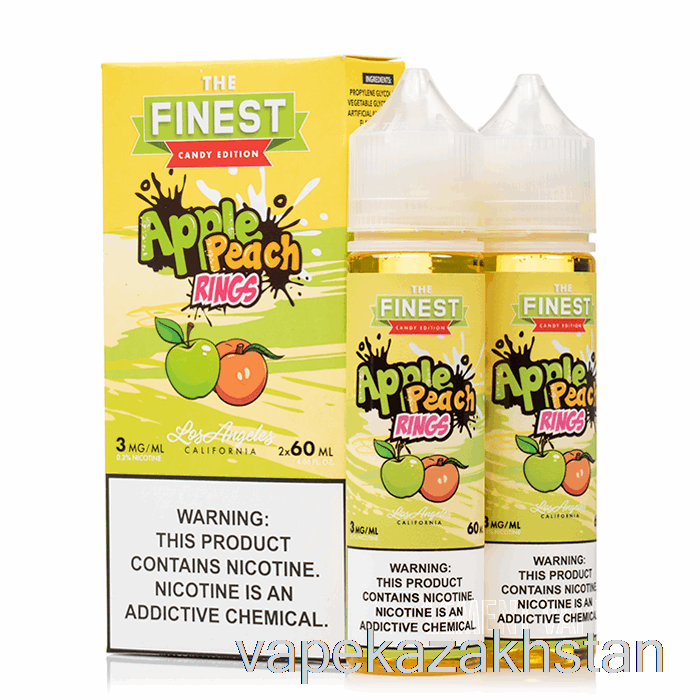 Vape Smoke Apple Peach Sour Rings - The Finest Candy Edition - 120mL 0mg